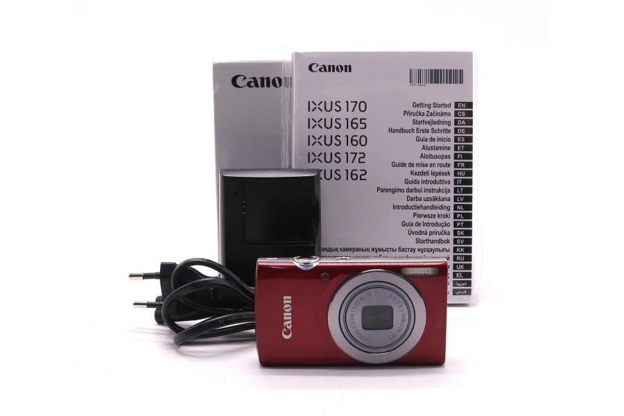 Миниатюрная фотокамера Canon IXUS 165 в упаковке