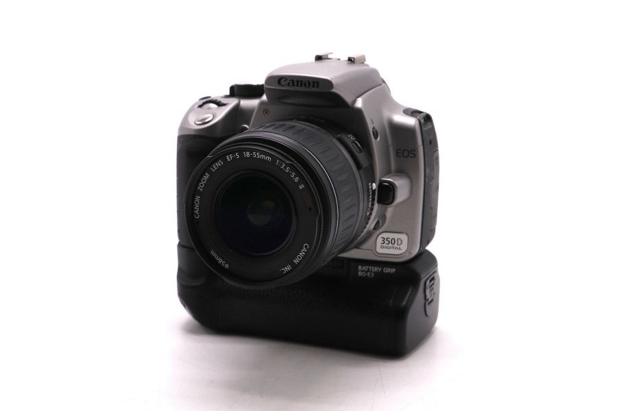 Canon EOS 350D kit + батарейная ручка Canon BG-E3