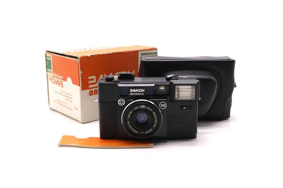 Фотоаппарат Эликон Автофокус в упаковке (СССР)
