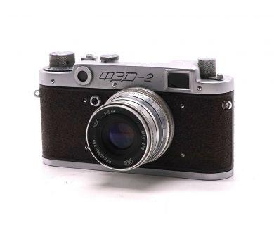 Редкий фотоаппарат Фэд 2 с красным корпусом (СССР)