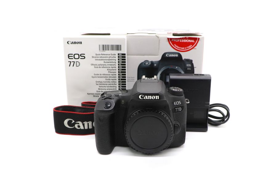 Canon EOS 77D body в упаковке (пробег 140 кадров)