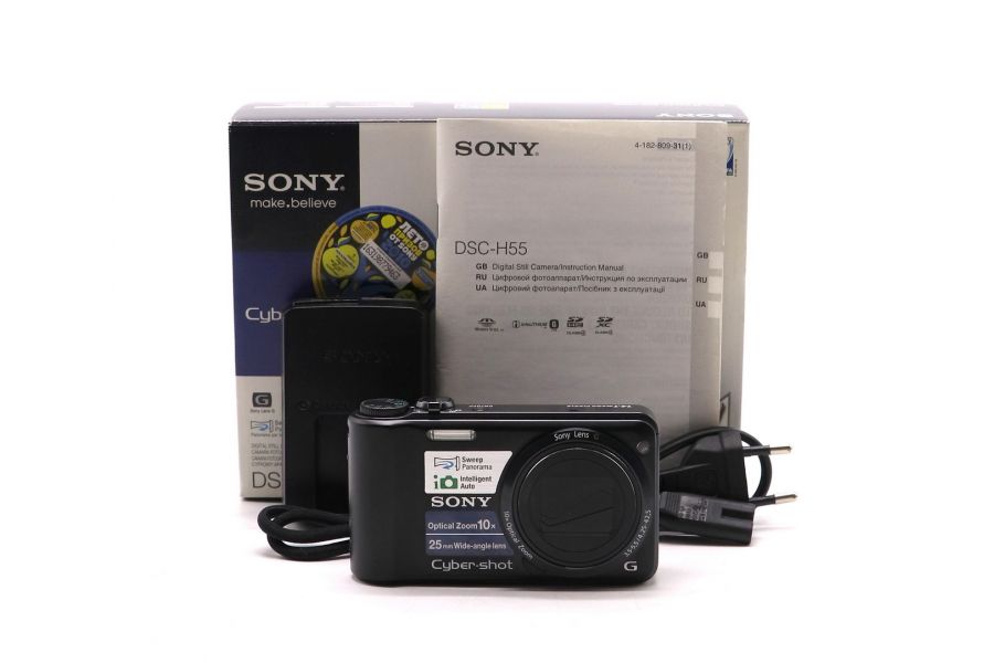 Фотоаппарат Sony Cyber-shot DSC-H55 в упаковке