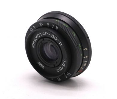 Объектив Индустар-50-2 f3.5/50 М42 в тубусе новый