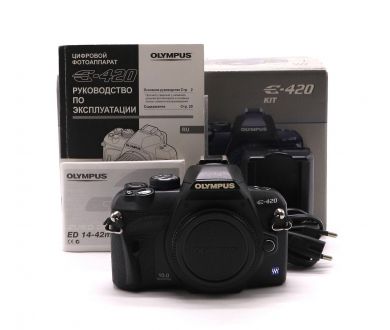 Olympus E-420 body в упаковке (пробег 9200 кадров)