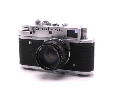 Фотоаппарат Зоркий 4К + Юпитер-8 (КМЗ, 1973)