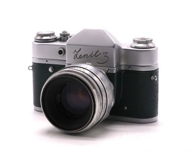 Фотокамера Зенит 3 / Zenit 3 + Гелиос-44 зеленый