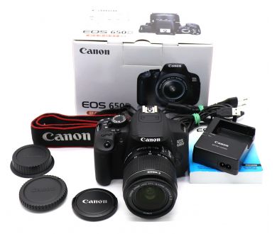 Canon EOS 650D kit в упаковке (пробег 5 кадров)