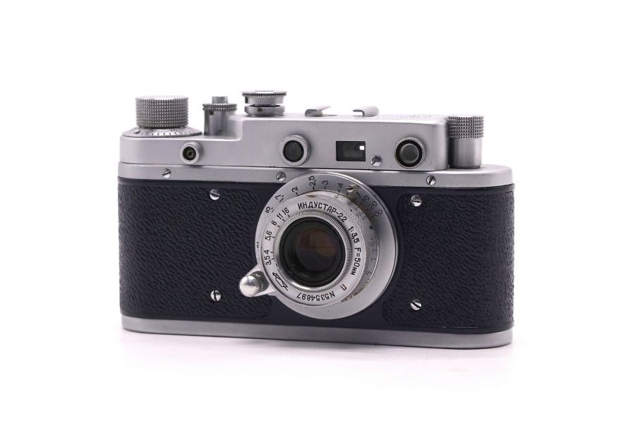 Фотоаппарат Зоркий С + Индустар-22 П синий