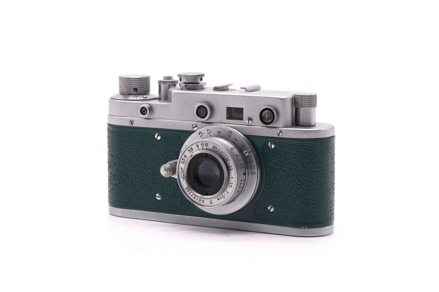 Фотоаппарат советский Зоркий С зеленый (СССР)