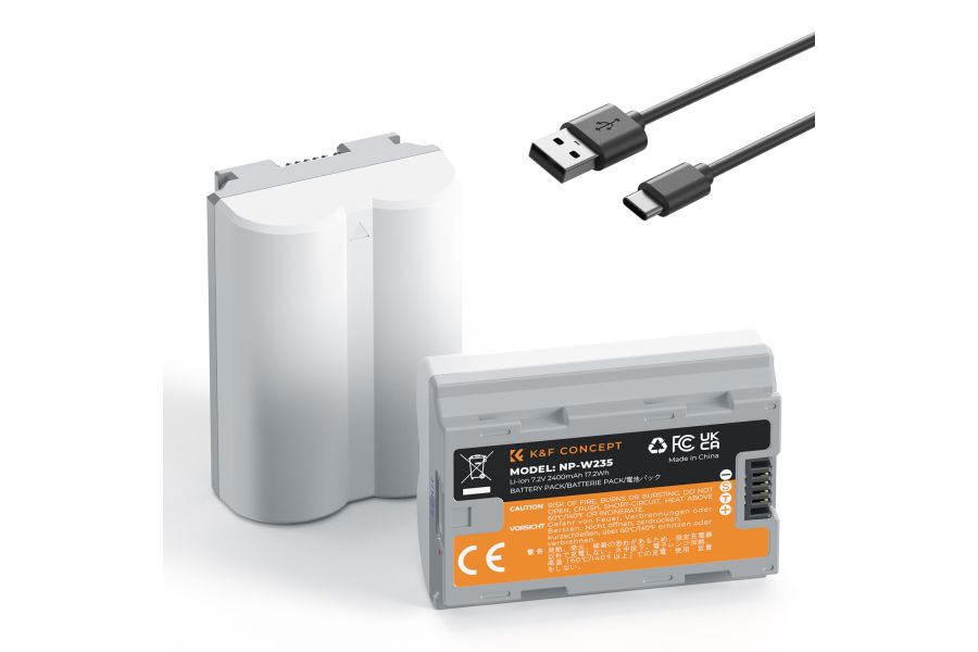 Аккумулятор (2 шт) NP-W235 K&F Concept 2400mAh KF28.0025S1