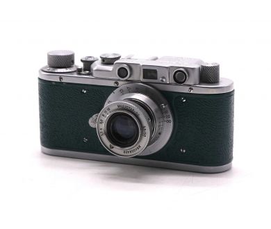 Фотокамера Зоркий / Zorki + Индустар 50 зеленый