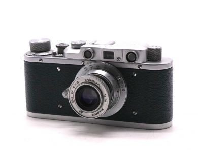 Фотоаппарат Зоркий + Индустар 50 зеленый