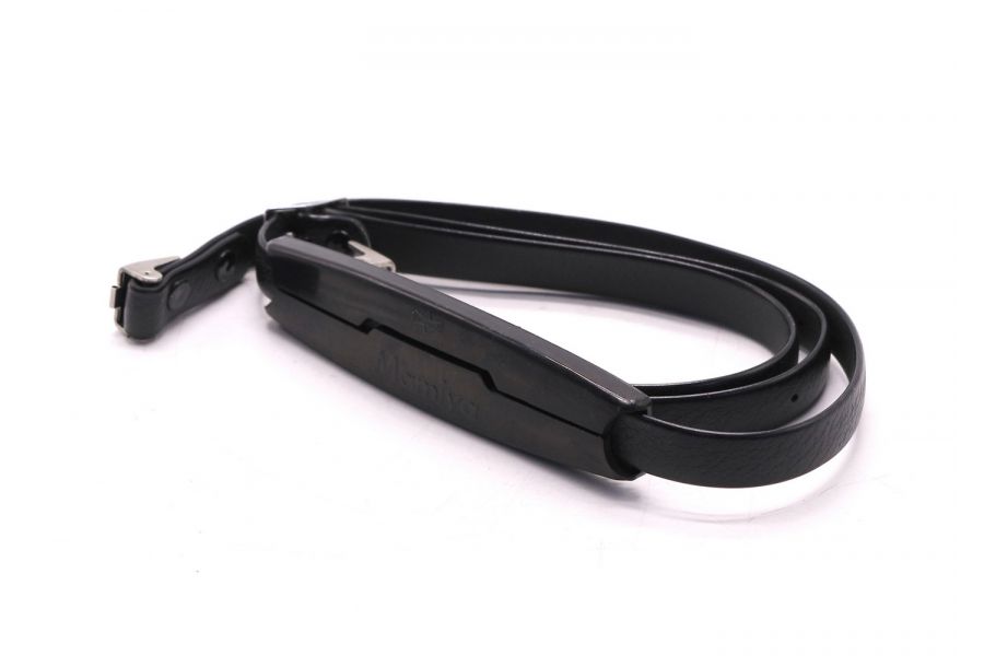 Ремень кожаный черный для фотоаппаратов Mamiya