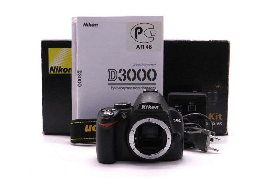 Зеркальная камера Nikon D3000 body в упаковке