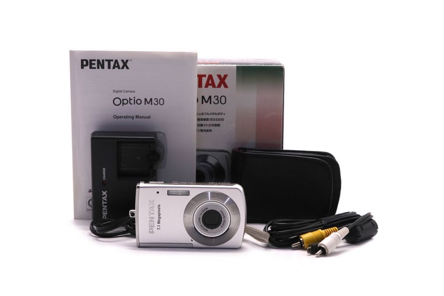 Цифровая фотокамера Pentax Optio M30 в упаковке