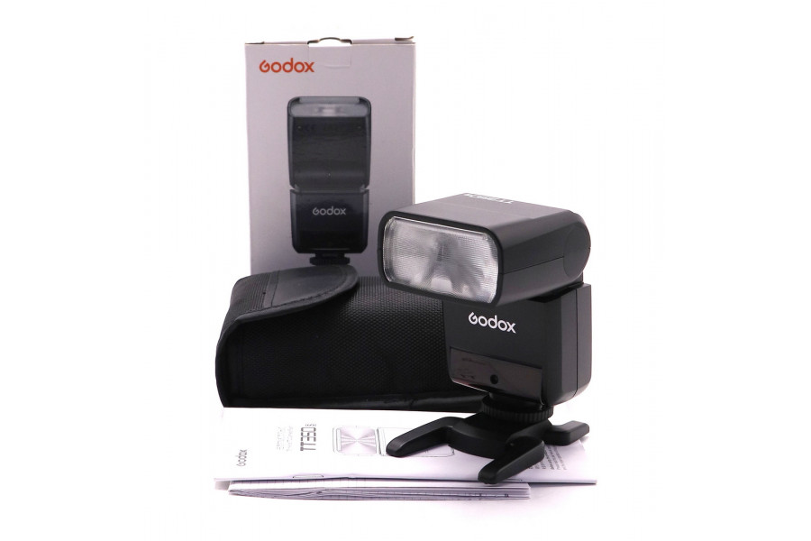 Компактная фотовспышка Godox TT350s box в упаковке