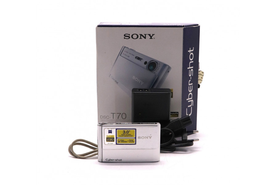 Фотоаппарат Sony Cyber-shot DSC-T70 в упаковке