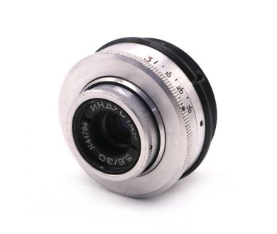 Просветлённый объектив Индустар 30mm f/5.6