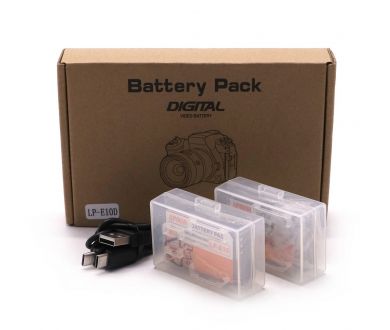 Аккумулятор LP-E10D для Canon (2 шт.) в упаковке