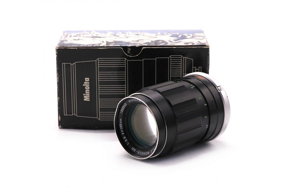 Minolta MC Tele Rokkor-QD 135mm f/3.5 в упаковке