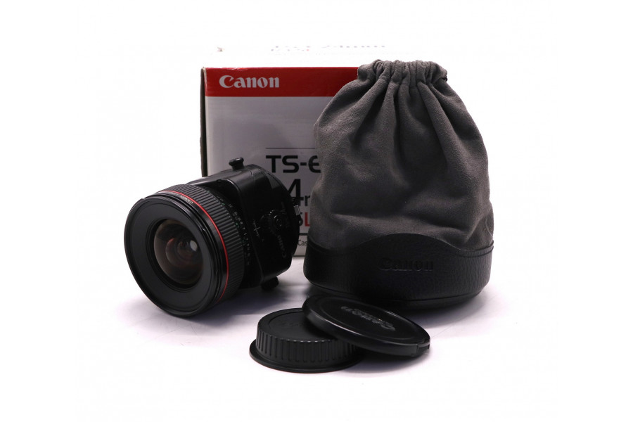 Объектив Canon TS-E 24mm f/3.5L в упаковке
