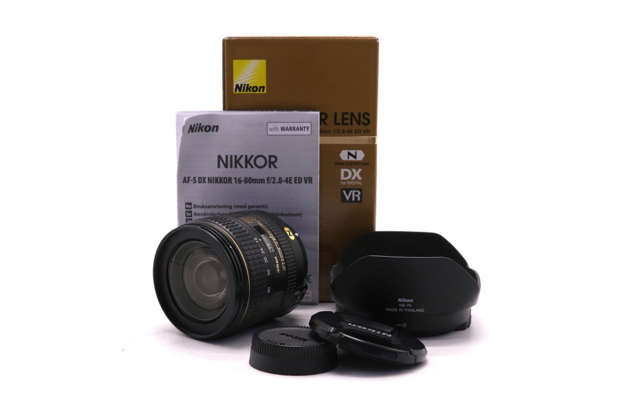 Nikon 16-80mm f/2.8-4E ED VR AF-S DX Nikkor в упаковке