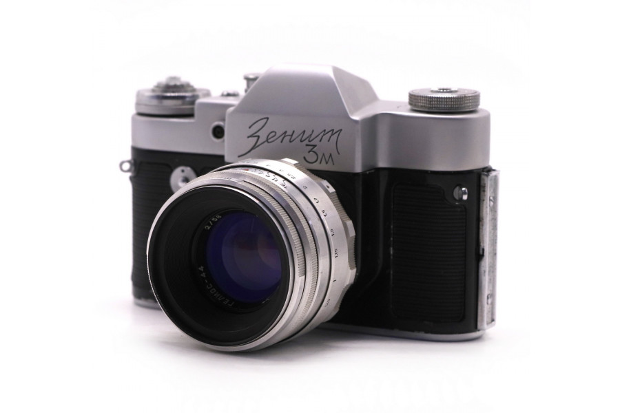 Камера Зенит 3М + Гелиос-44 13 лепестков silver kit
