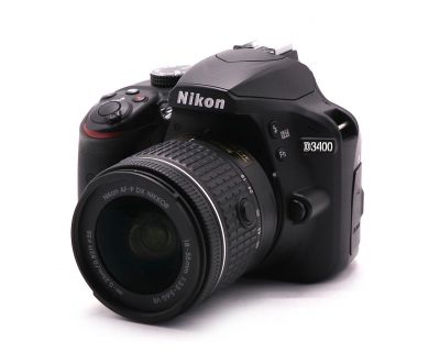 Фотоаппарат Nikon D3400 kit (пробег 3000 кадров)