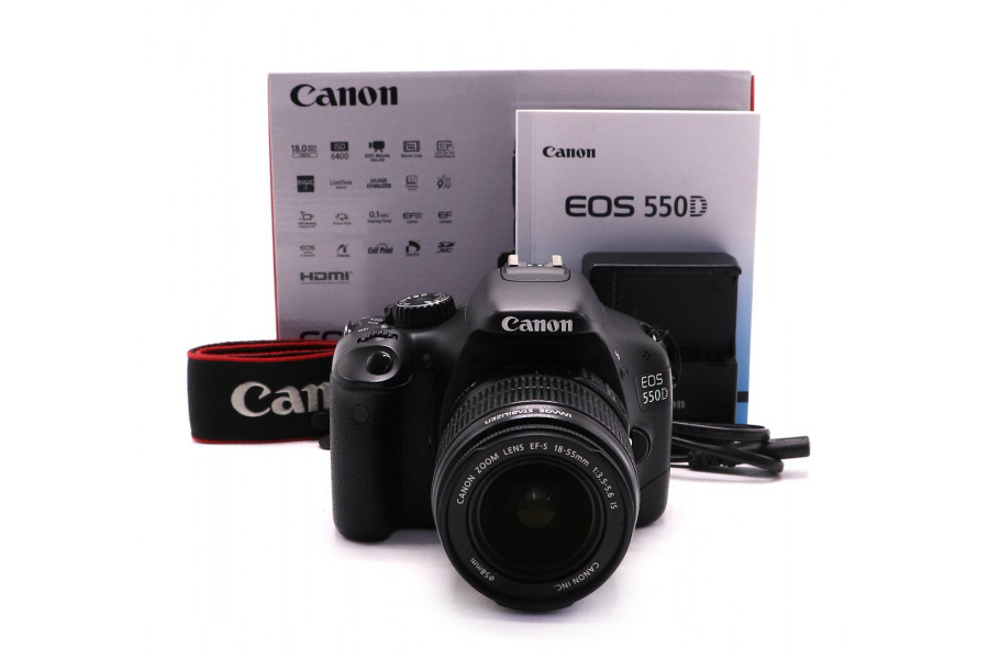 Canon EOS 550D kit в упаковке (пробег 635 кадров)