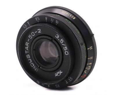 Объектив Индустар-50-2 3.5/50 на М39 (СССР, 1977)