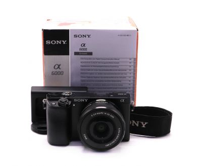 Sony A6000 ILCE-6000 kit в упаковке (пробег 19610 кадров)