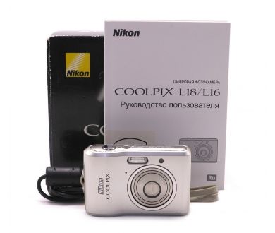 Фотоаппарат Nikon Coolpix L16 в упаковке