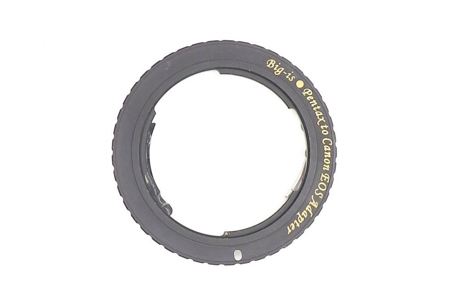 Adapter Pentax K - Canon EOS black с чипом