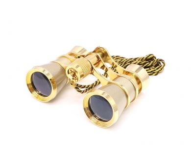 Бинокль театральный золотистый