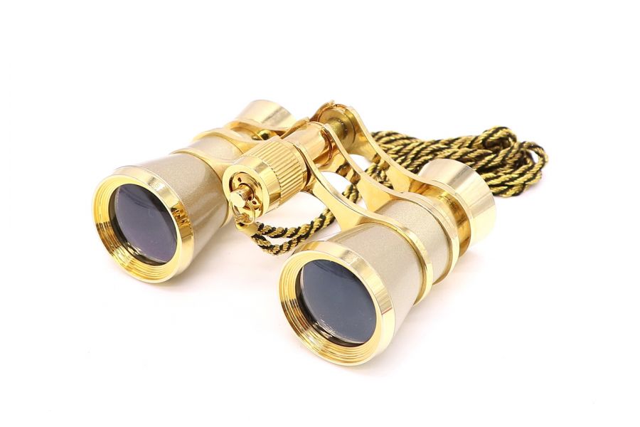 Бинокль театральный золотистый