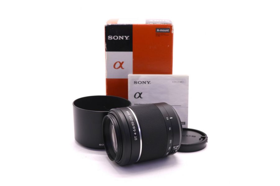 Объектив Sony DT 55-200mm F/4-5.6 SAM в упаковке