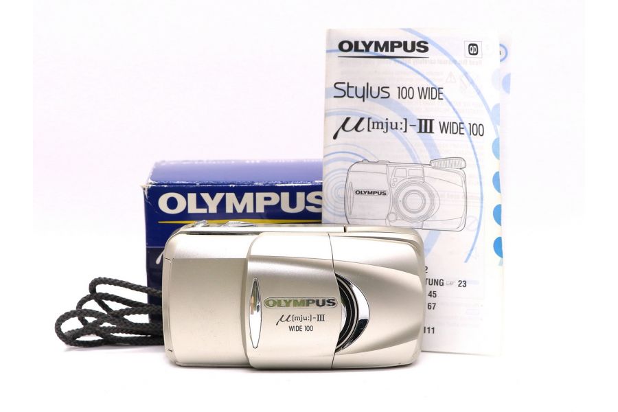 Olympus mju III Wide 100 в упаковке