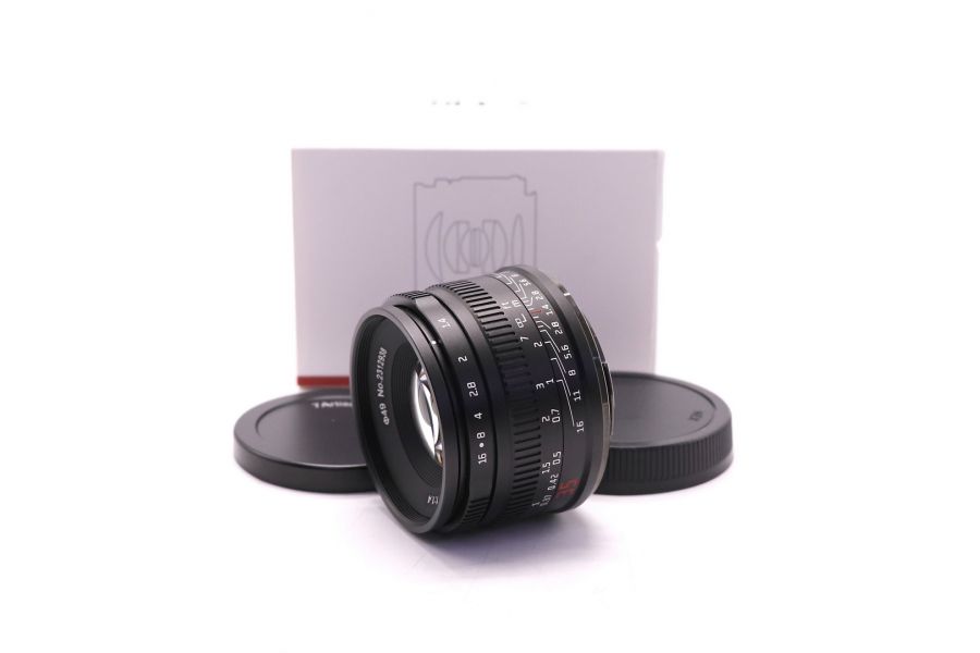 7Artisans 35mm f/1.4 APS-C Micro 4/3 в упаковке