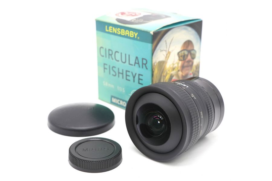 Lensbaby 5.8mm f/3.5 Circular Fisheye Lens for Micro 4/3 в упаковке