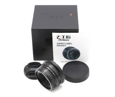 7Artisans 25mm f/1.8 Sony E в упаковке