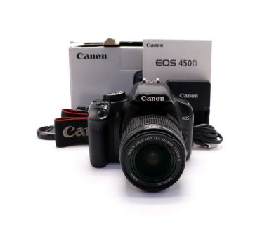 Canon EOS 450D kit в упаковке (пробег 23435 кадров)