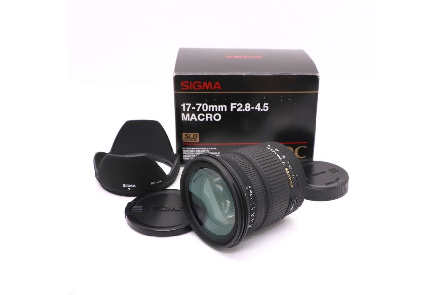 Sigma AF 17-70mm F2.8-4.5 DC Canon EF-S в упаковке 