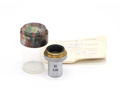 Объектив микроскопа ЛОМО 10х0,30 