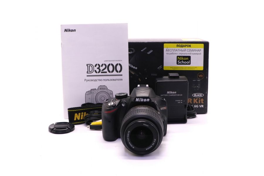 Nikon D3200 kit в упаковке (пробег 27700 кадров)