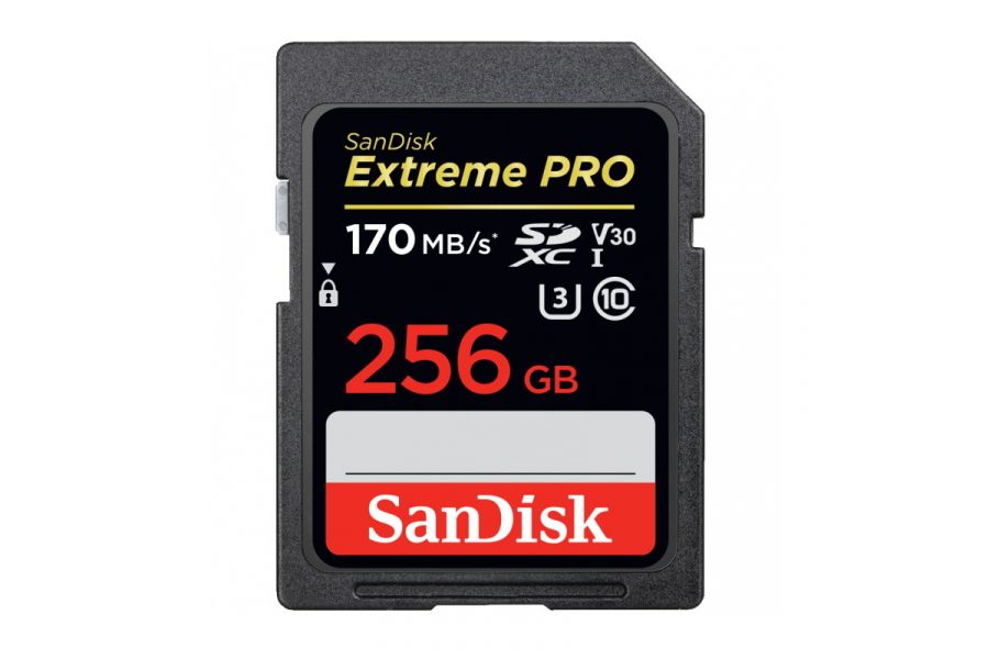 Карта памяти SanDisk Extreme Pro SDXC UHS-I Class 3 V30 170/90 MB/s 256GB
