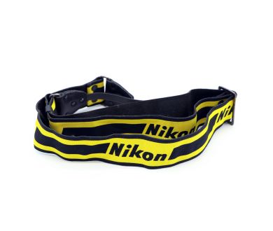Купить Ремень Nikon желтый с черной надписью Ремень Nikon желтый с черной надписью