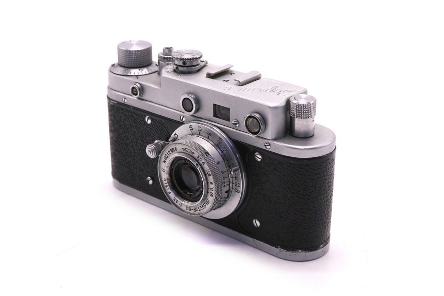 Зоркий С + Индустар-50 тубусный (СССР, 1957)