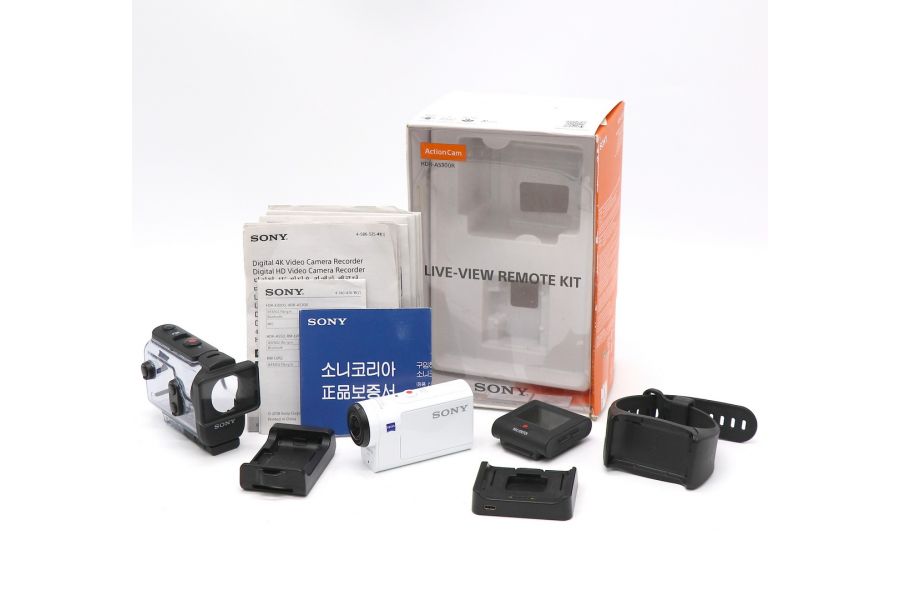 Экшен-камера Sony HDR-AS300 комплект в упаковке