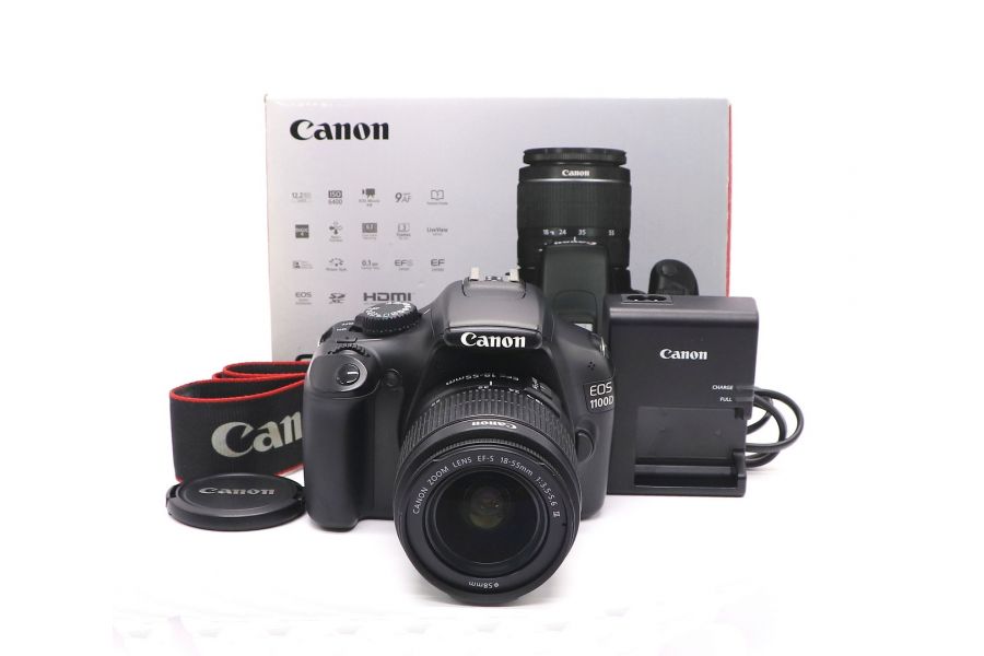Canon EOS 1100D kit в упаковке (пробег 7275 кадров)
