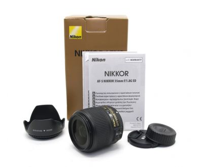 Nikon 35mm f/1.8G AF-S ED Nikkor в упаковке